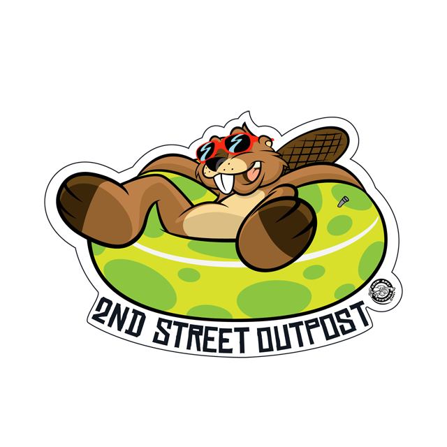 Outpost Beaver Float Sticker