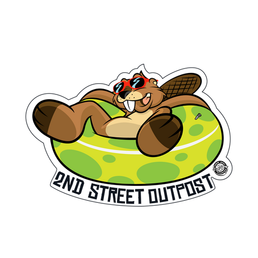 Outpost Beaver Float Sticker