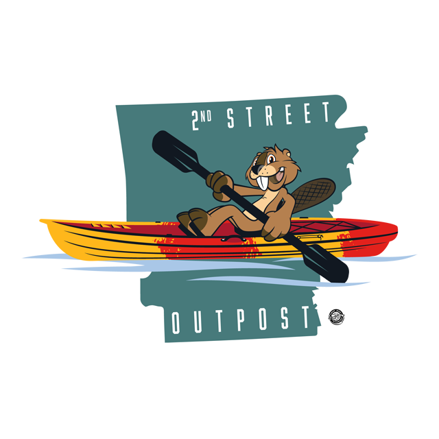 Outpost Beaver Kayak Sticker